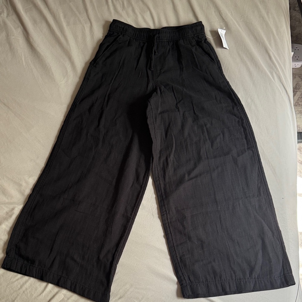 Black Wide-Leg Pants